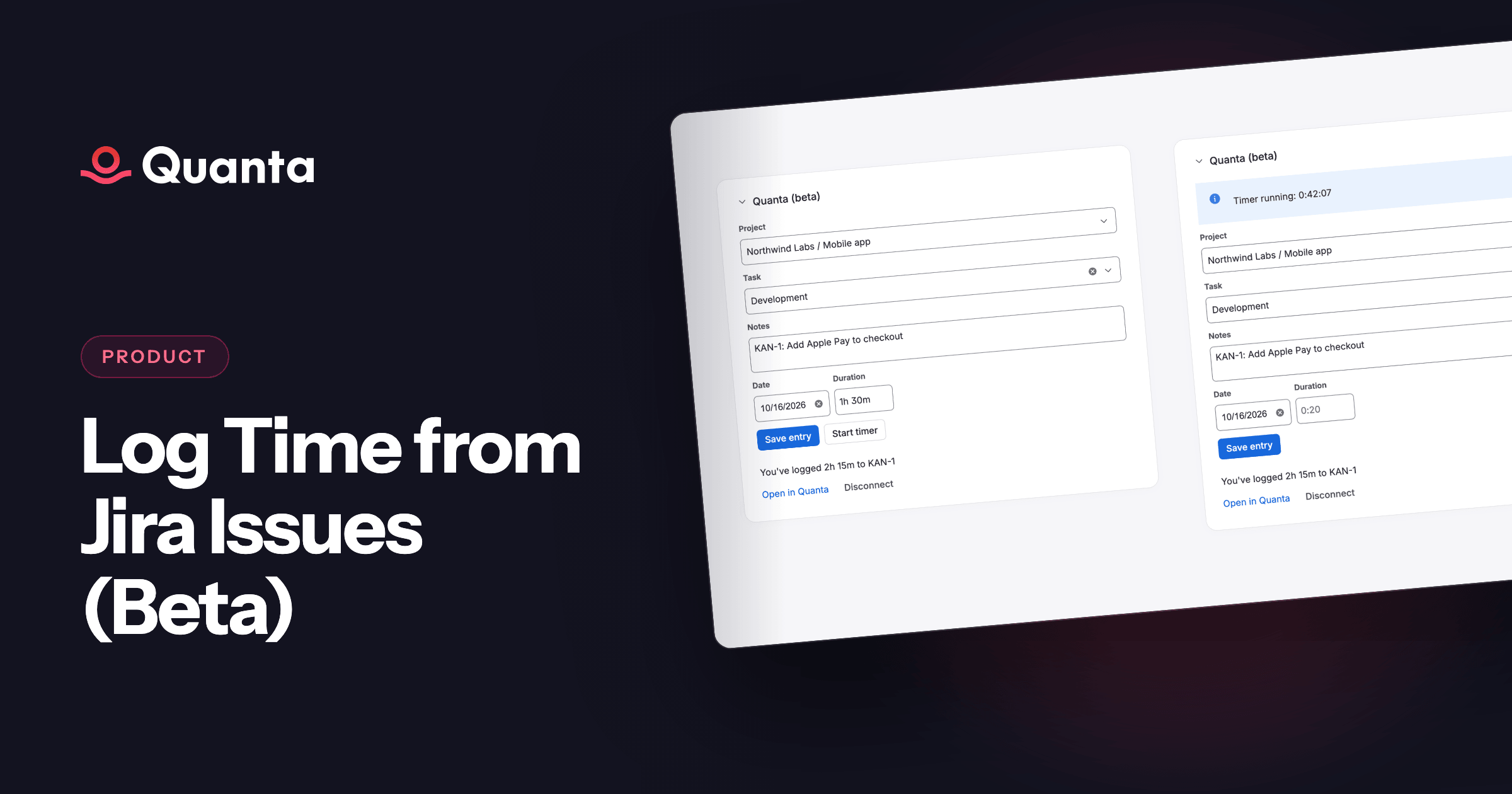 Log Time from Jira Issues (Beta)